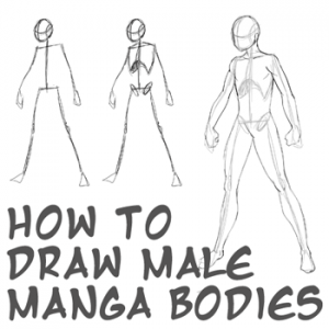 How to Draw Anime Body with Step by Step Tutorial for Drawing Male