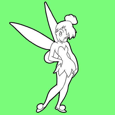 Easy on How To Draw Tinkerbell Step By Step With Easy Drawing Lesson    How To