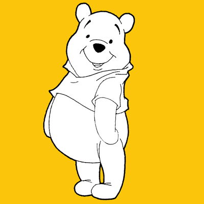 easy cartoon characters to draw. How to Draw Winnie the Pooh