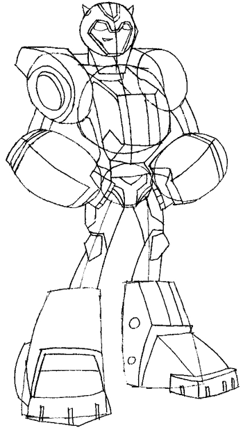 How to Draw BumbleBee from Transformers with Step by Step Drawing