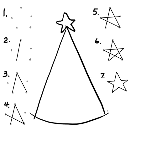 Steps to Drawing a Cartoon Christmas Tree Lesson for the Holidays - How to Draw Step by Step ...