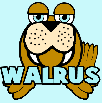 how to draw cartoon sunglasses. How to Draw Cartoon Walrus