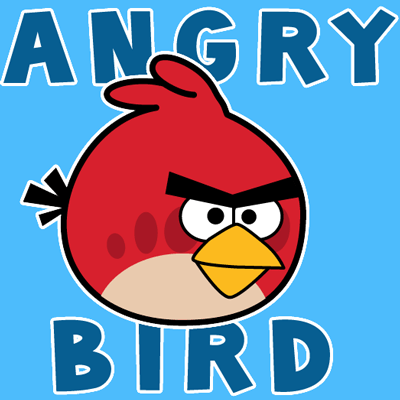How to draw Angry Bird 