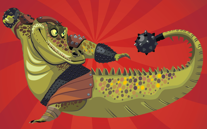 How to Draw Master Croc from Kung Fu Panda