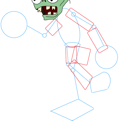 Plants Zombies Coloring Pages on How To Draw Zombie From Plants Vs  Zombies Game With Easy Step By Step