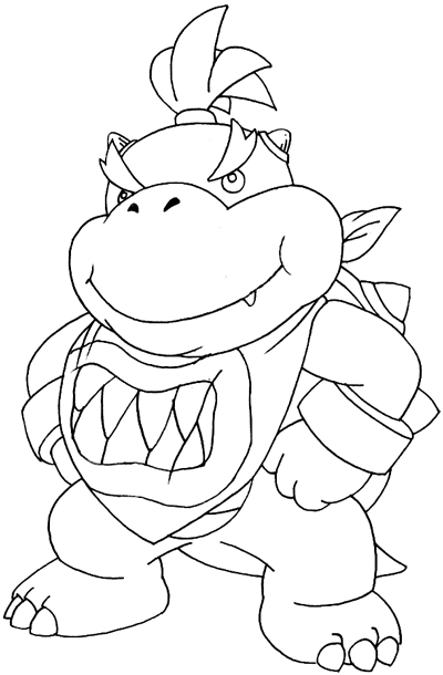 Super Mario Bowser Jr Coloring Pages Coloring Pages