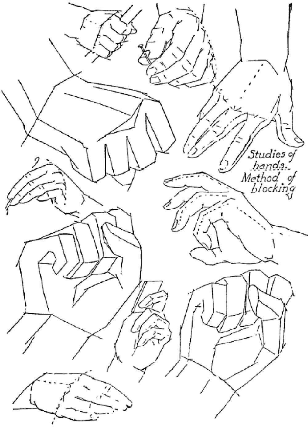 Drawing Hands : Techniques for How to Draw Hands With References and