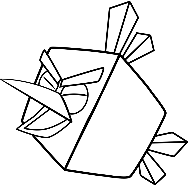 ice bird angry birds coloring pages - photo #5