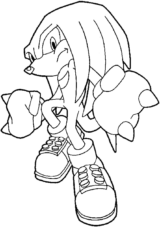 Knuckles The Echidna Drawings