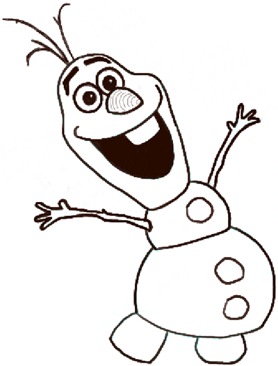 How to Draw Olaf the Snowman from Frozen with Easy Steps 
