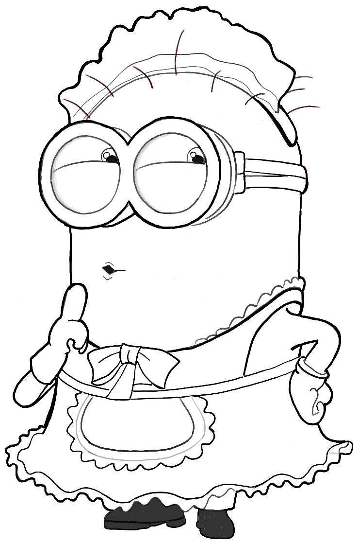 images of coloring pages minions phil - photo #15