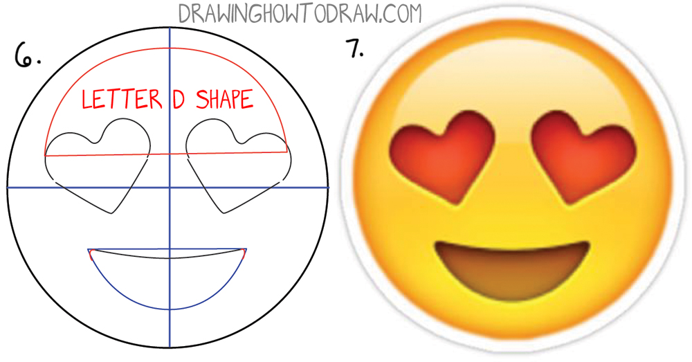 Heart Eyes Emoji Drawing Tutorial