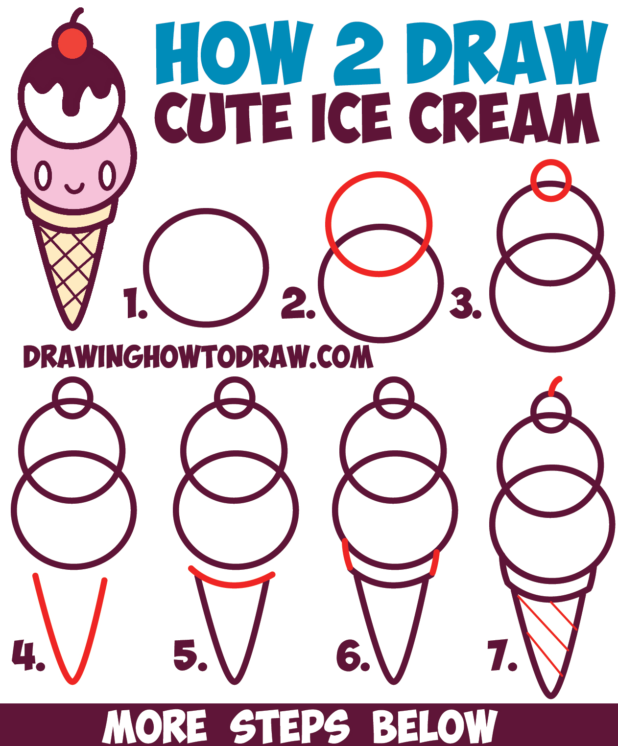 Top 91+ Images how to draw a cute ice cream Updated