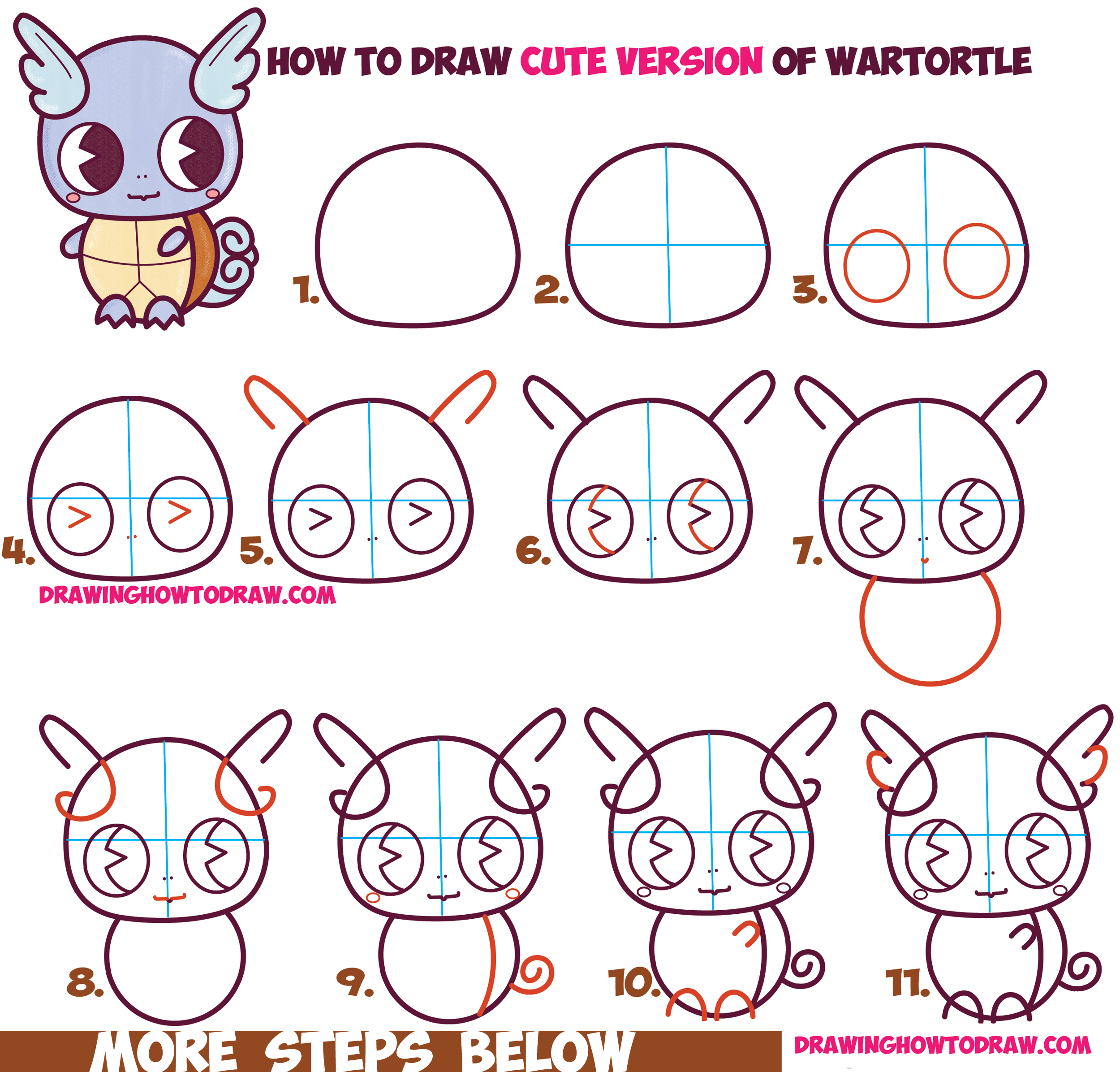 how to draw chibi step by step for beginners