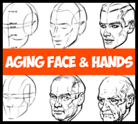 How to Draw Aging Faces and Hands and Where to Draw Wrinkles on the Head and Face