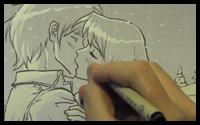 Learn how to draw an awesome kiss in Manga style