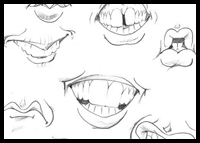 How to Draw Caricatures: Mouths