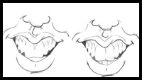 How to Draw Caricature Teeth