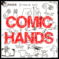 Guide to Drawing Cartoon Hands : Reference for Cartooning Comic Hands in Different Gestures and Poses 