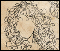 Drawing Curly and Wavy Hair