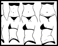 Drawing the Female Waist