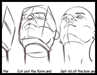 Heads Up : Drawing the Head and Neck from a Low Angle