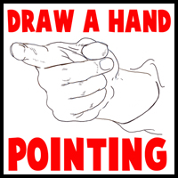 How to Draw Hands Pointing at You with Easy Step by Step Drawing Tutorial 