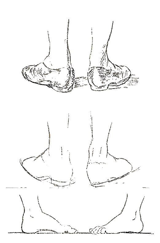 how to draw feet