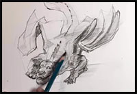 How to Draw Dragon from Pete’s Dragon