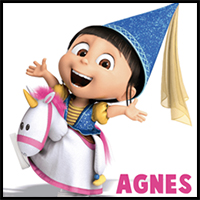 How to Draw Agnes from Despicable Me in Easy Steps Drawing Lesson