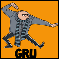 How to Draw Gru from Despicable Me with Easy Step by Step Drawing Tutorial