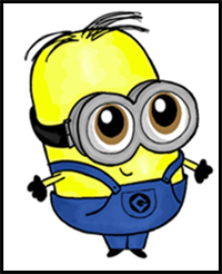How to Draw Chibi Baby Minions with Easy Step by Step Drawing Tutorial