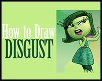 How to Draw Disgust from Inside Out with Easy Step by Step Drawing Tutorial