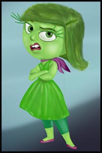 How to Draw Disgust from Inside Out