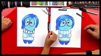 How to Draw Sadness From Inside Out