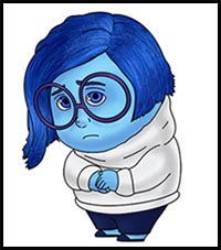 How to Draw Sadness (Inside Out)