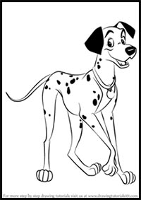 How to Draw Pongo from 101 Dalmations