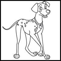 How to Draw Pongo from 101 Dalmatians