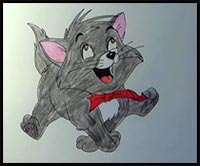 How to Draw Cat Berlioz from The Aristocats