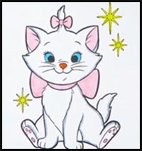 How to Draw a Marie Disney The Aristocats