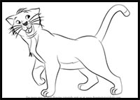 How to Draw Thomas O'Malley from The Aristocats