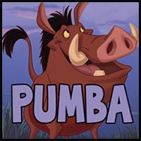 How to Draw Pumba from Lion King in Easy Steps Tutorial