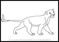 How to Draw Sarabi from The Lion King