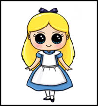 How to Draw Alice from Disney Alice in Wonderland