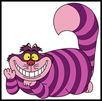 How to Draw the Cheshire Cat (Alice in Wonderland)