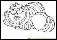How to Draw Cheshire from Alice in Wonderland