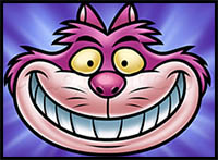 How to Draw Cheshire Cat Easy