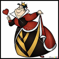 How to Draw Queen of Hearts