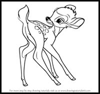 How to Draw Bambi from Bambi