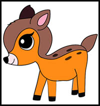 How to Draw Kawaii Bambi